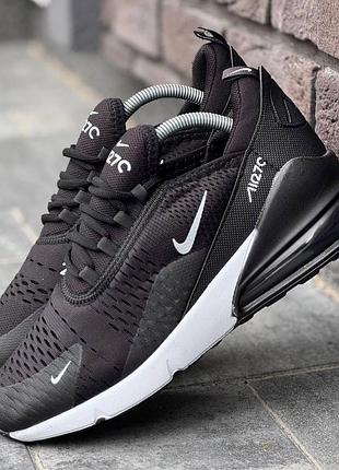 Черные мужские кроссовки nike air max 270 black white х эйр макс 40