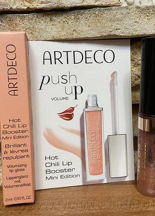 Оригінальний пробнік блиску для губ artdeco hot chili lip booster