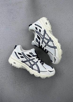 Бежевые кроссовки унисекс asics gel venture 6 beige blue х ассикс 39