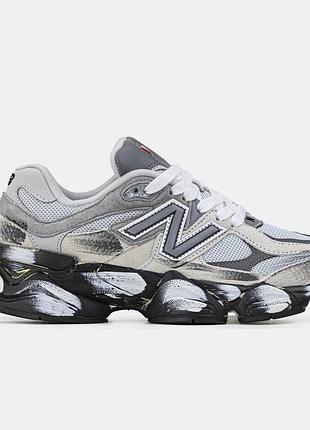 Сірі кросівки унісекс new balance 9060 beige black х нью беланс 40