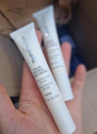 Solar defense spf 50 non-tinted hydropeptide солнцезащитный крем для лица