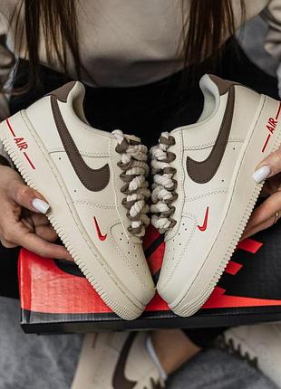 Бежевые кроссовки унисекс nike air force 1 low 07 essenti mocco х эйр форс 45