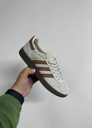Женские серые кроссовки adidas spezial grey brown х адидас 36