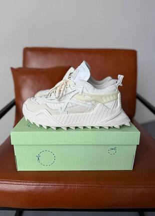 Білі кросівки унісекс off white odsy 1000 white х офф уайт 44