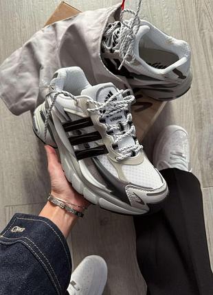 Серые кроссовки унисекс adidas adister jellyfish pharrell williams solid grey black x адiстар 38