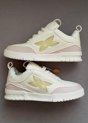 Бежевые мужские кроссовки louis vuitton skate sneakers 1854 beige х луи виттон 41
