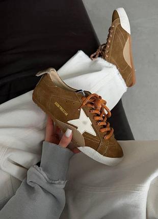 Коричневі кросівки унісекс golden goose true star brown х голден гус 38