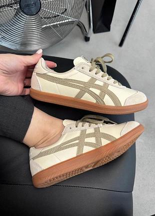 Женские бежевые кроссовки asics onitsuka tiger tokuten beige х асикс 36