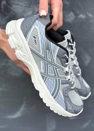 Мужские серые кроссовки asics gel nimbus 10.1 grey white х ассикс 41
