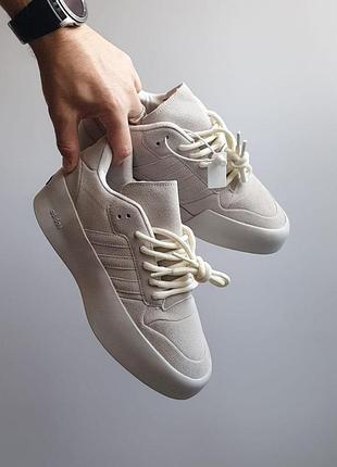 Мужские серые кроссовки adidas forum low 86 essential fear of god grey х форум 44