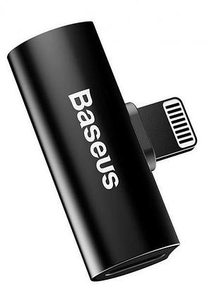 Перехідник baseus lightning-2lightnig l46 2а чорний