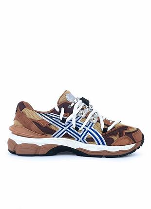 Бежеві кросівки унісекс asics toga archives gel cumulus 16 beige х ассікс 45