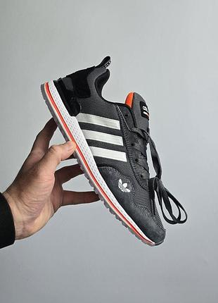 Серые мужские кроссовки adidas pod-s3.1 grey white black x адидас 42