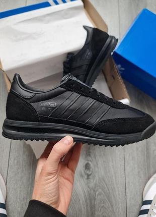 Черные мужские кроссовки adidas sl 72 rs core black carbon х адидас 41