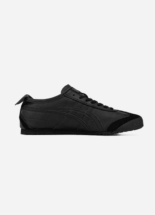 Чорні кросівки унісекс asics onitsuka tiger mexico 66 black х ассікс 37