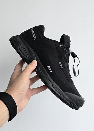 Чоловічі чорні кросівки salomon fury 3 softshell waterproof black х саломон 41