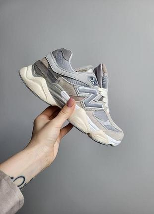 Женские серые кроссовки new balance 9060 grey х нью беланс 39