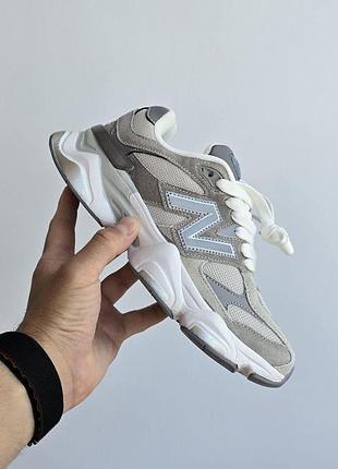 Жіночі сірі кросівки new balance 9060 grey beige х нью беланс 38