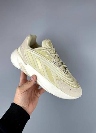 Мужские бежевые кроссовки adidas ozelia beige х адидас озелия 45