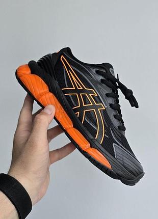Черные кроссовки унисекс asics gel quantum 360 black orange х ассикс 41