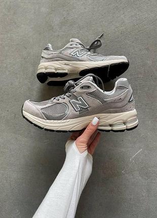 Серые кроссовки унисекс new balance 2002r grey х нью беланс 45