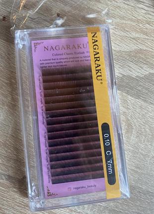 Вії для нарощування nagaraku,вигин с 7мм