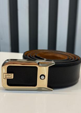 Чоловічий шкіряний ремінь montblanc