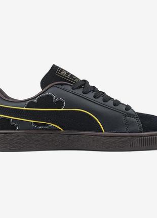 Чорні кросівки унісекс puma one piece suede blackbeard athletic shoe х пума 38