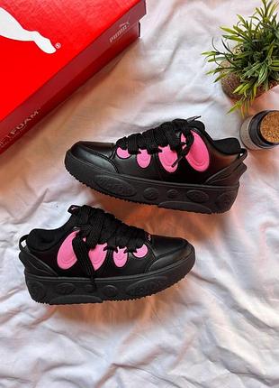 Чорні кросівки унісекс puma lamelo lafrancé black pink х пума 44