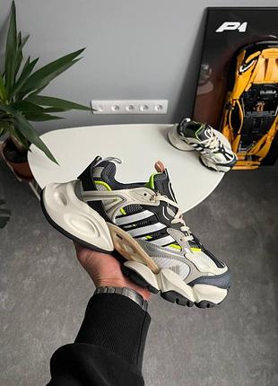 Бежеві кросівки унісекс adidas vento xlg deluxe beige green x венто 42