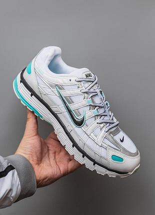 Сірі кросівки унісекс nike p-6000 light aqua grey х найк 44