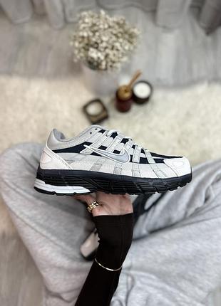Серые кроссовки унисекс nike p-6000 grey blue silver gore-tex х найк 38