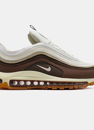 Коричневые мужские кроссовки nike air max 97 medium brown х эйр макс 43