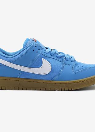 Блакитні кросівки унісекс nike sb dunk low iso university blue х данк 44