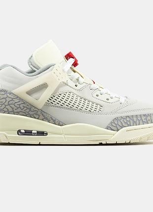 Молочные мужские кроссовки jordan 3 spigzike low beige grey х джордан 41