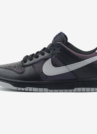 Черные кроссовки унисекс nike sb dunk low gs symbiote black х данк 45