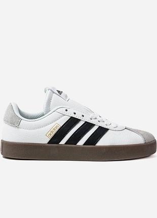 Жіночі білі кросівки adidas vl court white х адідас 38