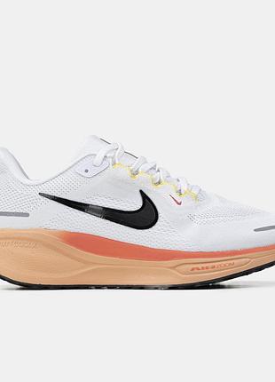 Белые кроссовки унисекс nike air zoom pegasus 41 white orange black х зум 43