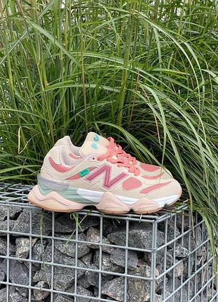 Женские замшевые розовые кроссовки нью беланс nb new balance 9060 joe freshgoods inside voices 39