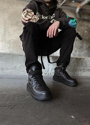 Чёрные высокие найк эир форс мужские nike air force 1 gore tex black 40