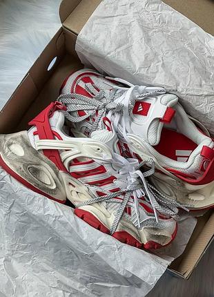 Белые кроссовки унисекс adidas vento xlg deluxe white red x вентто 37