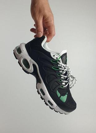 Мужские чёрные кроссовки nike air max tn terrascape plus black mint white x эйр макс тн 42