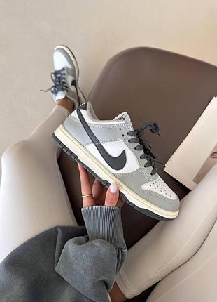 Сірі кросівки унісекс nike sb dunk low grey black х данк 45