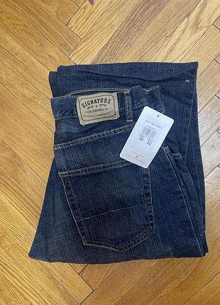 30/32 нові чоловічі джинси signature by levi strauss & co. (вільний крій, 100% бавовна)