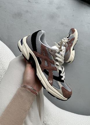 Сірі кросівки унісекс asics gel 1130 hal studio grey brown black х асікс 42