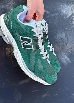 Зелені кросівки унісекс new balance 1906r green white grey х нью беланс 44