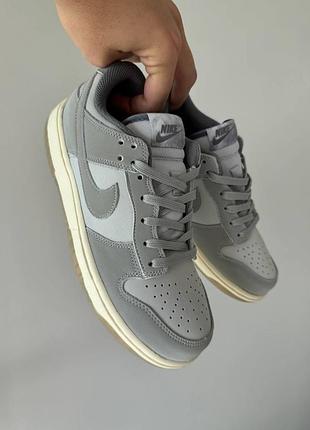 Сірі кросівки унісекс nike sb dunk low retro grey х данк 39