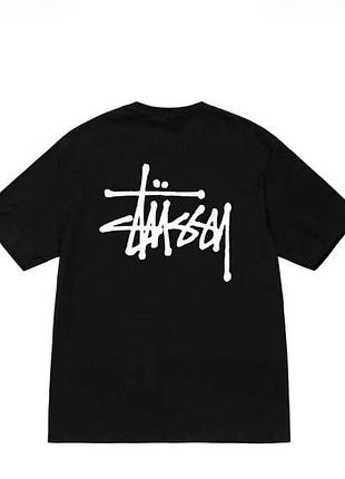 Cтильна оверсайз футболка з принтом stussy