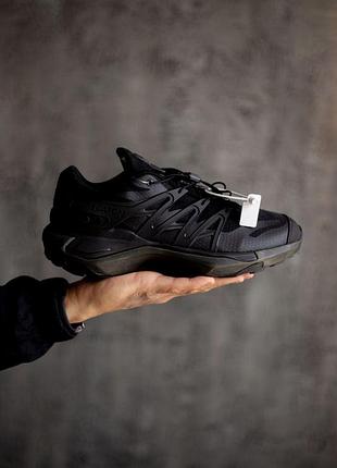 Мужские черные кроссовки salomon xt pu.re advanced black х саломон 45