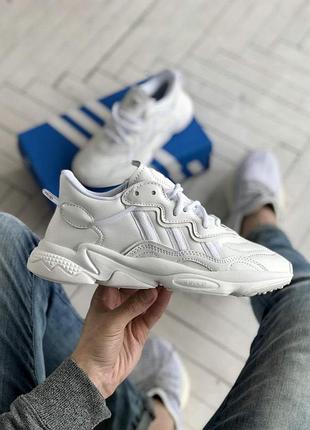 Білі кросівки адідас озвіго adidas ozweego adiprene white 42